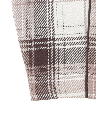 earth music&ecology コットンツイルチェックビスチェ Brown