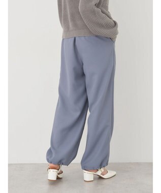 earth music&ecology 裾ドロストパラシュートパンツ Grayish Blue