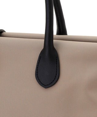 23区 VIOLAd'ORO ベルトデザイン ナイロン トートバッグ (Lサイズ) ベージュ系