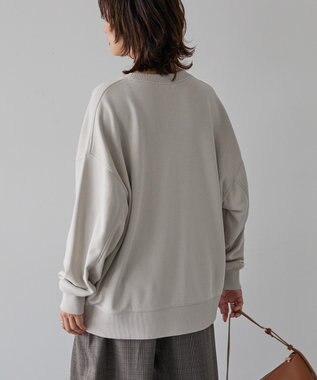 AMERICAN HOLIC 手書き風カレッジロゴ裏毛プルオーバー Beige