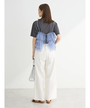 Green Parks ・ＥＬＥＮＣＡＲＥ　ＤＵＥ　２ｗａｙラメチュールフリルキャミ Blue