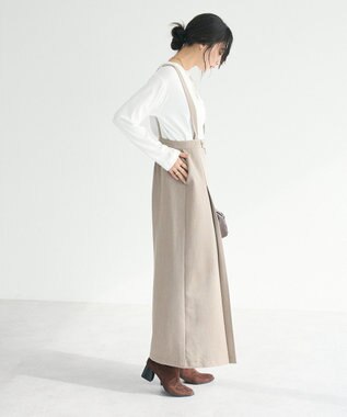 CRAFT STANDARD BOUTIQUE ベルト付きオールインワン Beige