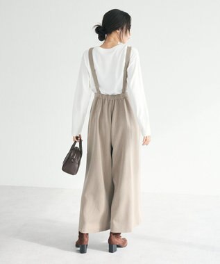 CRAFT STANDARD BOUTIQUE ベルト付きオールインワン Beige