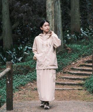SHARE PARK LADIES 【撥水・UVカット・ストレッチ・軽量 】パッカブルマウンテンパーカー（Mサイズ） ベージュ系