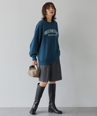 AMERICAN HOLIC 手書き風カレッジロゴ裏毛プルオーバー Navy