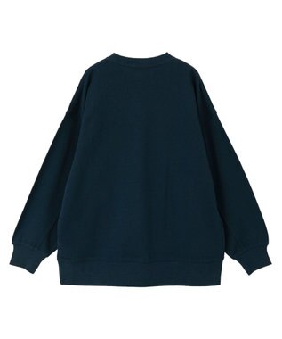 AMERICAN HOLIC 手書き風カレッジロゴ裏毛プルオーバー Navy