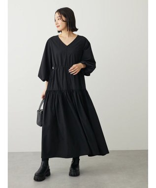 Green Parks ・ＥＬＥＮＣＡＲＥ　ＤＵＥ　ドロストティアードワンピース Black