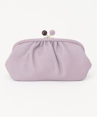 UNBILLION perche ジェムストーンがま口長財布 ラベンダー