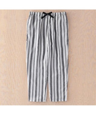 UCHINO マシュマロガーゼシックシンストライプメンズパジャマ ダークブルー