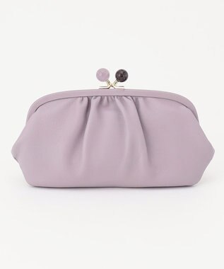 UNBILLION perche ジェムストーンがま口長財布 ラベンダー