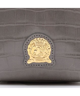 A.D.M.J. 【牛革】クロコ型押し ザ・ビーDカン付ミニトート スモーク