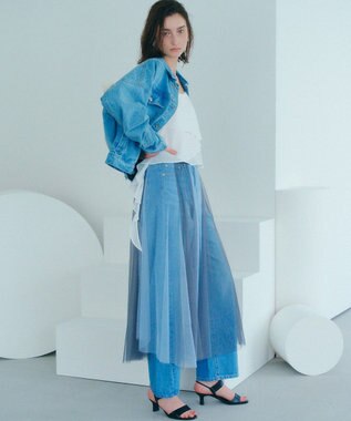 YECCA VECCA アシメラッフルオーバーキャミ White