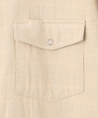 J.PRESS MEN ダブルフェイス キャラメルコール シャツブルゾン アイボリー系