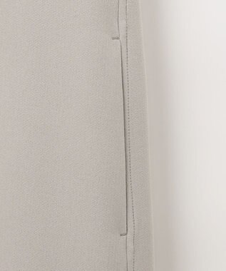 自由区 【洗える】ライトダブルクロス ノーカラーコート サンドベージュ