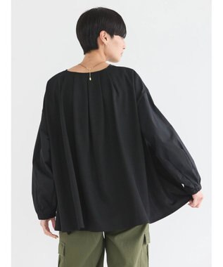 AMERICAN HOLIC 異素材バックタックドッキングプルオーバー Black