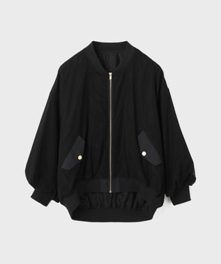 GRACE CONTINENTAL メッシュレイヤードブルゾン ブラック