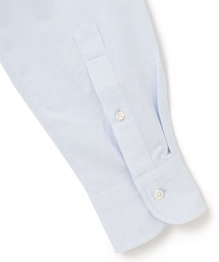 J.PRESS MEN 【KING SIZE】ピンチェックジャージ バンドカラーシャツ サックスブルー系