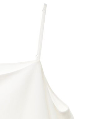 YECCA VECCA アシメラッフルオーバーキャミ White