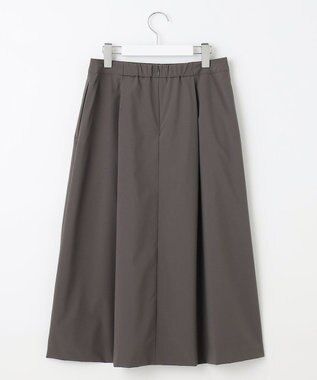 J.PRESS LADIES 【洗える】SOLO ECOタフタ タック スカート グレー系