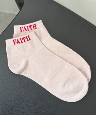 WEGO FAITHロゴショートソックス