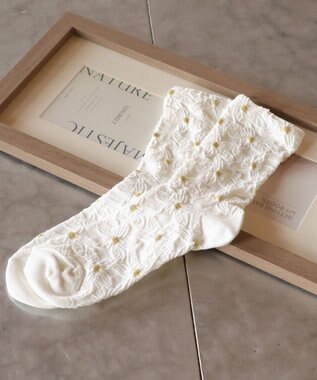 Tiaclasse 花柄ジャガードソックス