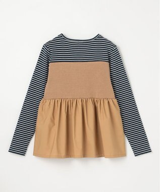 組曲 KIDS 【150-160㎝】ビスチェドッキング Tシャツ ベージュ