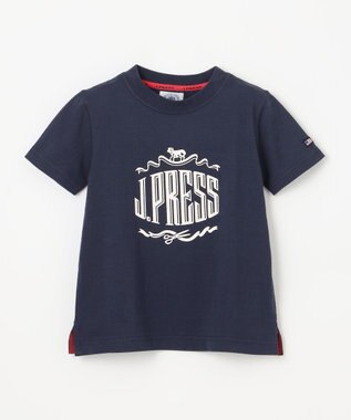 J.PRESS KIDS  【90-130cm】 50/2天竺ロゴＴシャツ ネイビー