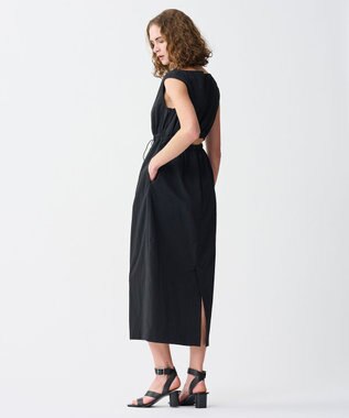 uncrave ライトプルーフナイロン ドロストワンピース ブラック