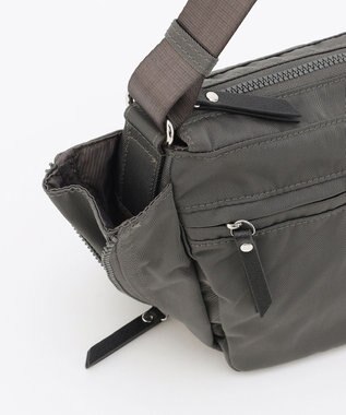 LA BAGAGERIE 【MONICA】サイドジップミニショルダーバッグ ダークグレー