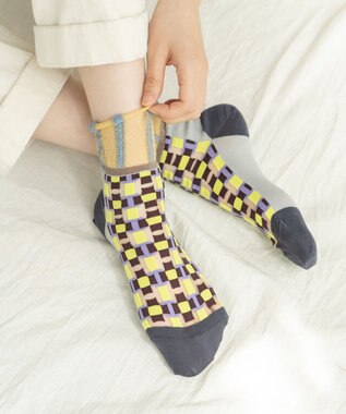 COQ キャンディとマイグラスの時間 シアーソックス GY