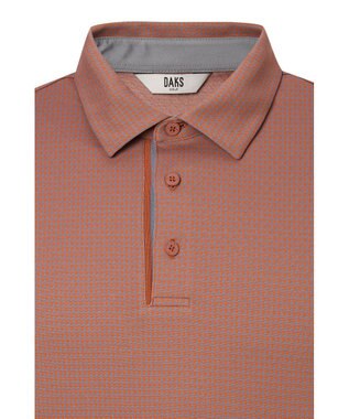 DAKS 【DAKS GOLF】 ジャガード長袖ニットポロ イエロー