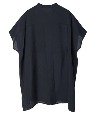 AMERICAN HOLIC ブザムフレンチスリーブバックオープンチュニック Navy