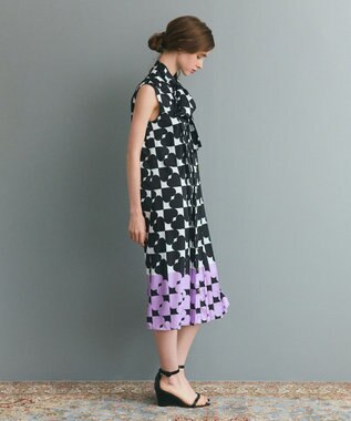 GRACE CONTINENTAL ハートラインボウタイワンピース ブラック