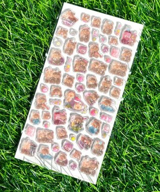 WEGO ぷっくりカピバラステッカー 柄1