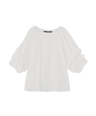 YECCA VECCA ホイップスリーブブラウス Off White
