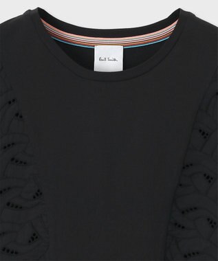 Paul Smith レース コンビ 半袖カットソー ブラック