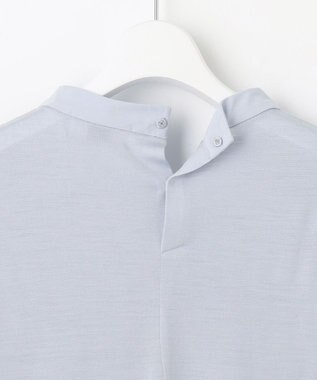 J.PRESS LADIES ウォッシャブルウールジャージー ボウタイ カットソー サックスブルー系