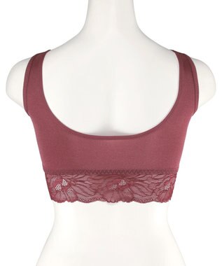 San-ai Resort（三愛水着楽園） 毎日らくちん 楽しくバストケアもちもちナイトブラ【ナイト＆ディブラ】フロントホックあり 【northerly】 バーガンディ