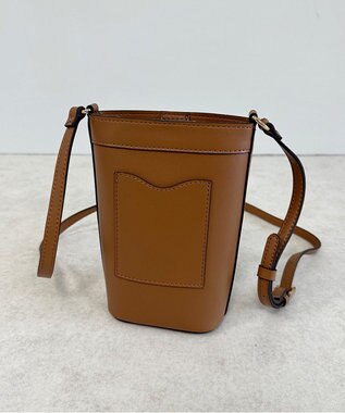 LA BAGAGERIE 【veganview】v piece mesh mini shoulder bag キャメル