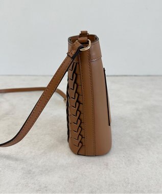 LA BAGAGERIE 【veganview】v piece mesh mini shoulder bag キャメル