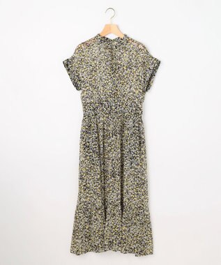 組曲 【先行予約】インプレッションフラワープリント フレアワンピース イエローフラワー系