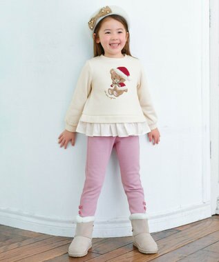 ANY KIDS 7days裏シャギーガーリーパンツ ラベンダー