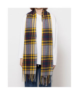 UNBILLION カシュネ cache nez / ウール混チェックストール GY