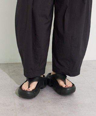 Green Parks 撥水加工バルーンパンツ Black