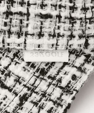 23区GOLF 【WOMEN】ツイードキャップ スタイリングが華やかに モノトーンコーデ ホワイト系