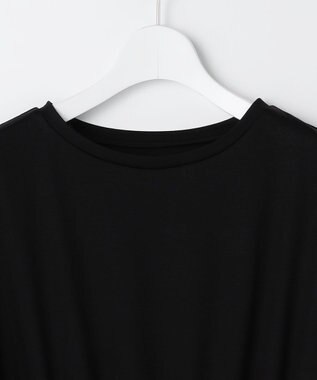 ANY SIS ファブリックドッキング ワンピース ブラック×ブロックチェック