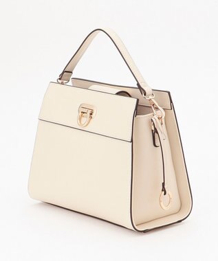 組曲 スクエアショルダー バッグ アイボリー系