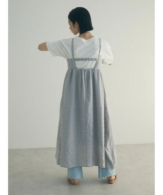 Green Parks ａ．バックギャザーキャミワンピース Light Gray