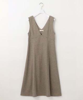 ANY SIS 【洗える】カットツイード ジャンパースカート ベージュ