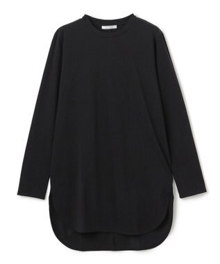 BEIGE， 【洗える】BROIS / ロング丈カットソー Black